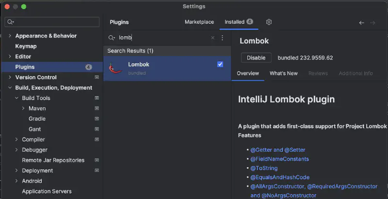 Lombok を使うための IntelliJ のプラグイン